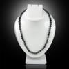 Reiki Crystal Products Black and Grey 108 Beads Crystal Snowflake Obsidian 6 mm Stone Mala for Men and Women view 4