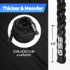 GSE Games & Sports Expert Gym Battle Rope, Heavy-Duty Workout Ropes for Indoor & Outdoor Workout, Exercise Rope for Strength Training - 30 Feet view 2