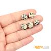 GEM-Inside Dalmatian Dalmation Jasper Gemstone Cabochon for Jewelry Crystal Flat Back Round Semi Precious 5PCS 20mm CAB view 4