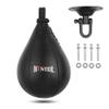 Hunter Leather Speed Bag with Hanging Swivel - Boxing Training Bag for Speed & Accuracy view 1