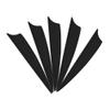 3 inch Arrow Fletching 50pcs Plastic Arrow Vanes Archery Feather for DIY Archery (Black 1) view 1
