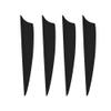 3 inch Arrow Fletching 50pcs Plastic Arrow Vanes Archery Feather for DIY Archery (Black 1) view 2