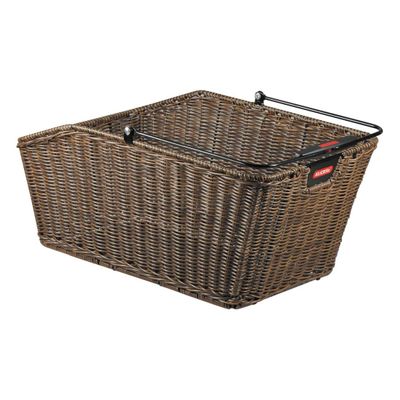 KLICKfix Unisex Adult's Hinterradkorb-2128051940 Rear Wheel Basket, Black, 44x24x20cm