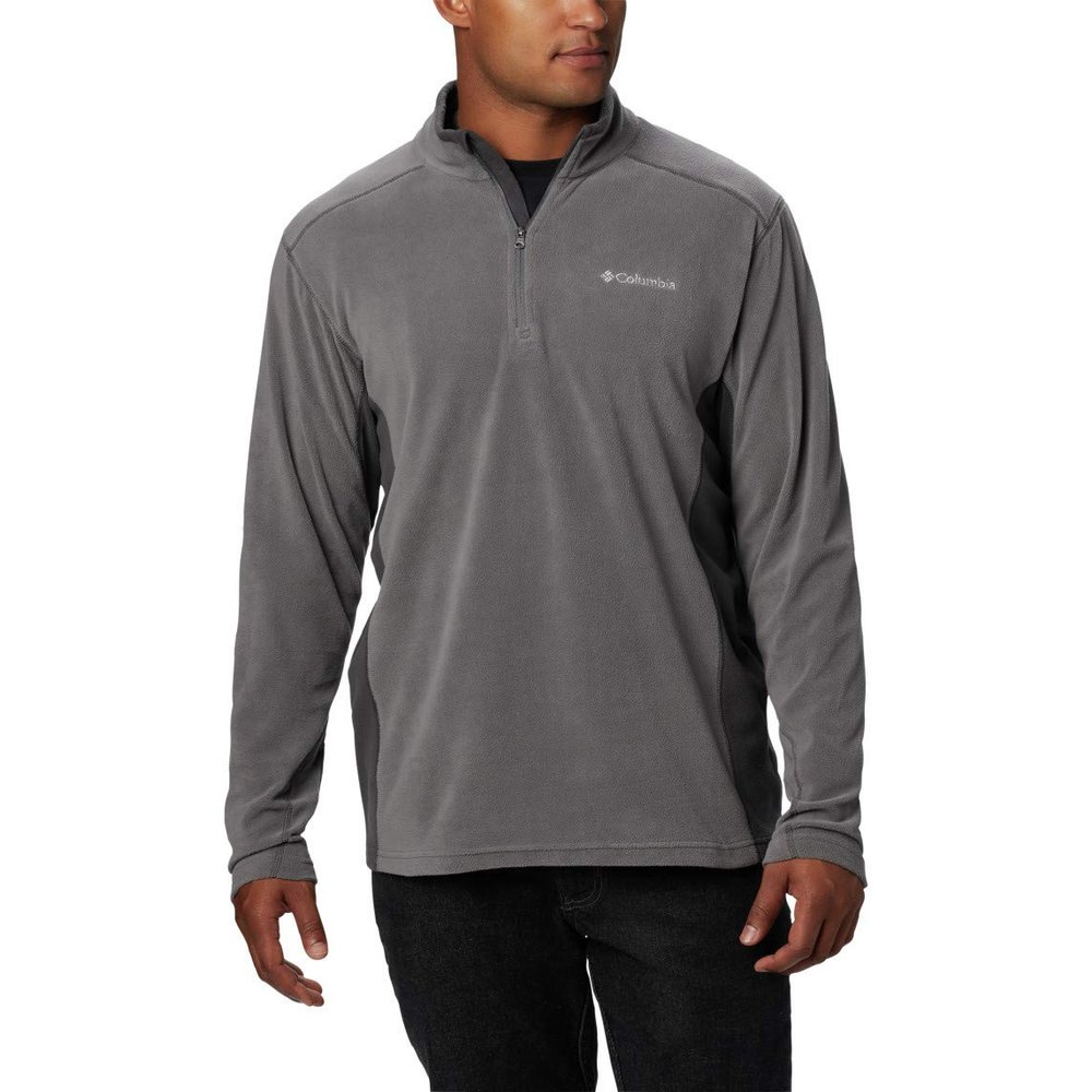 Columbia Mens Klamath Range II Half Zip Fleece Jacket, City Grey/Shark, 2X