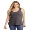 District Women's V.I.T Gathered Back Tank S Heathered Charcoal view 1