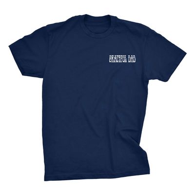 Grateful Dad Gift T-Shirt | Next Level | Tour tee | On The lot (Navy, X-Large)