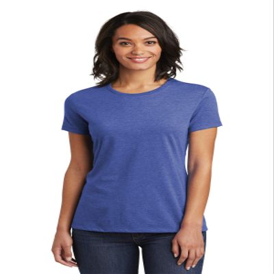 District Women's Very Important Tee L Royal Frost