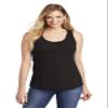 District Women's V.I.T Gathered Back Tank L Black view 1