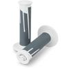 Pro Taper Clamp On Grips - Full Diamond (White/Dark Grey) view 1