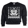 ALLNTRENDS Adult Sweatshirt Coast Guard Ugly Christmas USCG Holiday Xmas Gift (S, Black) view 1