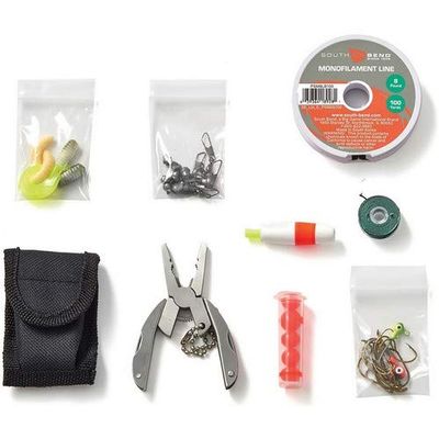 OFF GRID TOOLS Fishing & Hunting Mini Kit, 45 Pieces Outdoor Pocket Survival Kit, Resealable Waterproof Bag, Tactical Gear & Accessories