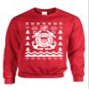 ALLNTRENDS Adult Sweatshirt Coast Guard Ugly Christmas USCG Holiday Xmas Gift (M, Red) view 1