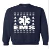 ALLNTRENDS Adult Sweatshirt EMS Ugly Christmas Medical Service Holiday Xmas Gift (M, Navy Blue) view 1
