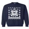 ALLNTRENDS Adult Sweatshirt Coast Guard Ugly Christmas USCG Holiday Xmas Gift (M, Navy Blue) view 1