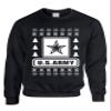ALLNTRENDS Adult Sweatshirt US Army Ugly Christmas USA Military (L, Black) view 1