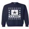 ALLNTRENDS Adult Sweatshirt US Army Ugly Christmas USA Military (S, Navy Blue) view 1
