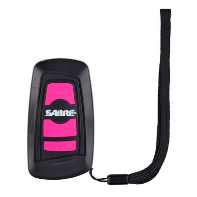 SABRE Compact Stun Gun, Flashlight & Personal Alarm Rechargeable 3-in-1 Personal Safety Tool w/ Wrist Strap for Quick Access, Pink Stun Gun