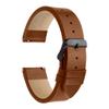 1302 20mm, 22mm Men's Leather Watch Band with Quick Release Pin - Vegetable Tanned Leather Strap - Easy to Switch, No Tools Needed, Italian Leather Band (22mm, Chestnut/Black Buckle) view 1