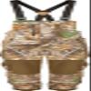 Drake Waterfowl Men's HydroHush Midweight Waterproof Bib with Agion Active XL Technology, Mossy Oak Bottomland, Small view 2