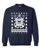 ALLNTRENDS Adult Sweatshirt Coast Guard Ugly Christmas USCG Holiday Xmas Gift (L, Navy Blue) view 1
