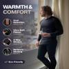 Thermajohn Long Johns Thermal Underwear for Men Fleece Lined Base Layer Set for Cold Weather (X-Small, Charcoal) view 2