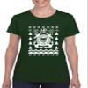 ALLNTRENDS Women's T Shirt Coast Guard Ugly Christmas USCG Holiday (3XL, Forest Green) view 1