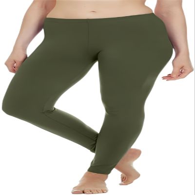 Thermajane Long Johns for Women - Thermal Leggings for Women, Fleece Lined Thermal Underwear Bottoms (2X-Large, Olive Green)