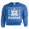 ALLNTRENDS Adult Sweatshirt Coast Guard Ugly Christmas USCG Holiday Xmas Gift (M, Royal Blue) view 1