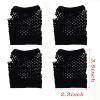 PENTA ANGEL 2 Pairs Black Nylon Fingerless Fishnet Gloves Wrist Stretch Mesh Gloves for 80's Theme Party Women Costume Accessories(Short-Black) view 2