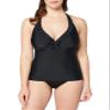 Pour Moi Women's Splash Underwire Halter Tankini Swim Top, 6011, Black, 34E view 1