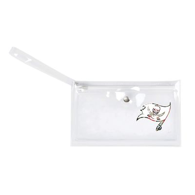 Littlearth Unisex Stadium Friendly Clear Ticket Wristlet with Floral Team Logo, 5.25" L x 9" W Clear