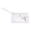 Littlearth Unisex Stadium Friendly Clear Ticket Wristlet with Floral Team Logo, 5.25" L x 9" W Clear view 1