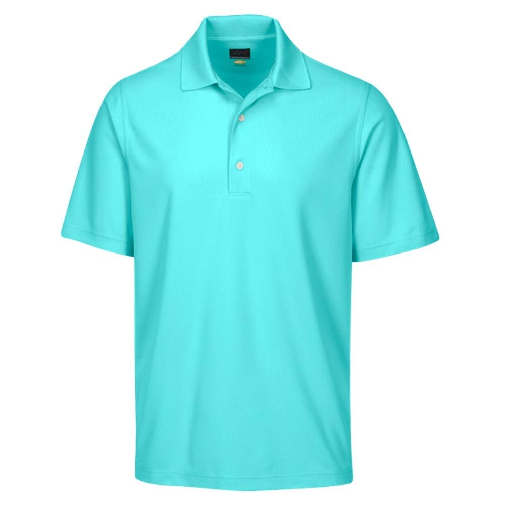 Greg Norman Men's Protek Micro Pique Polo, Cool Mint, Small