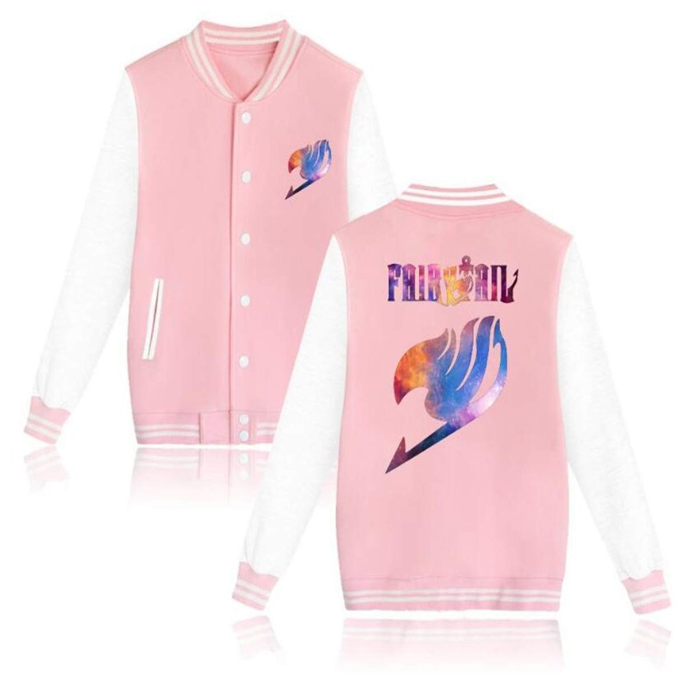 GO2COSY Anime Fairy Tail Cosplay Natsu Dragneel Jacket Sweatshirt Costume Baseball Uniforms