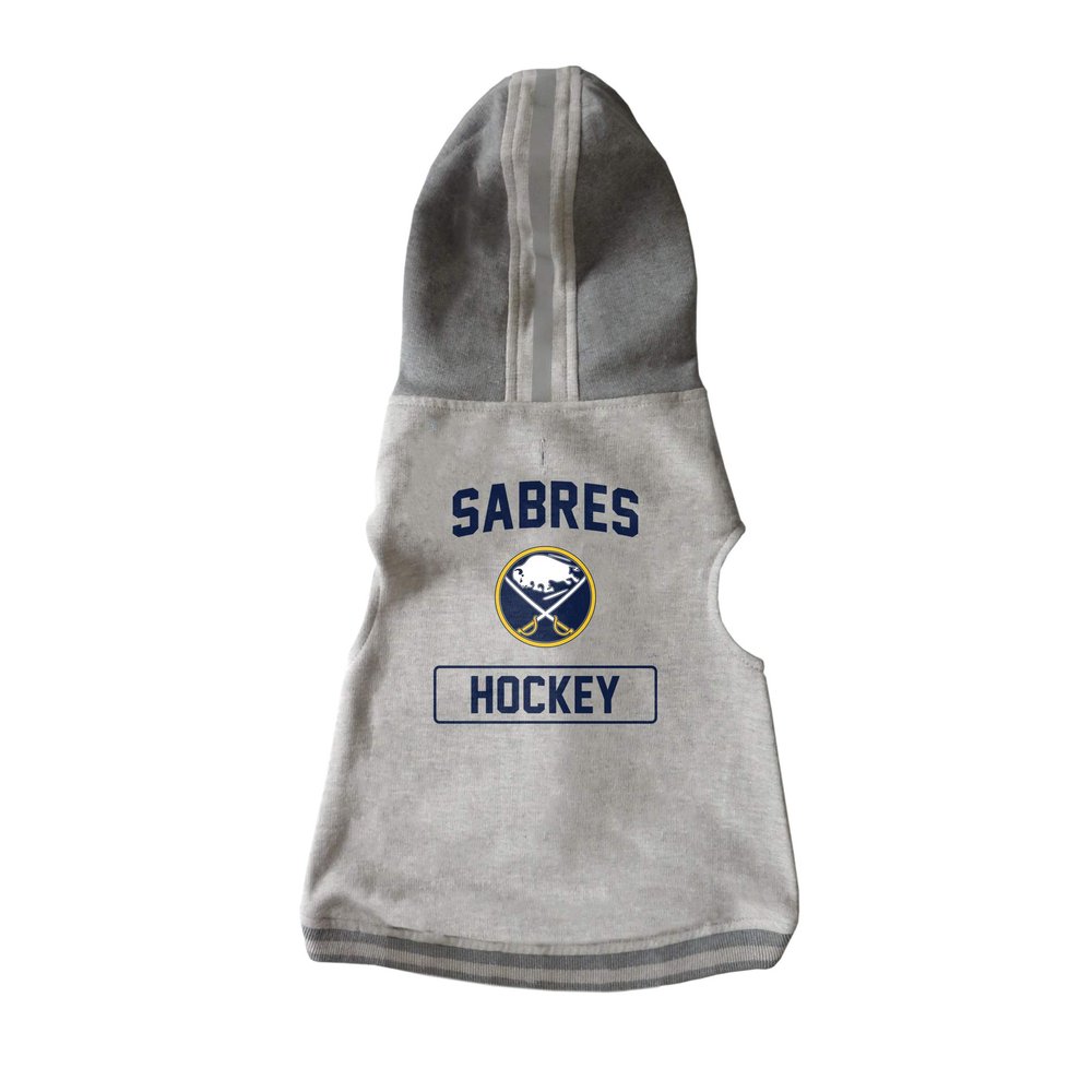Littlearth Buffalo Sabres NHL Pet Hooded Crewneck with Team Logo and Name