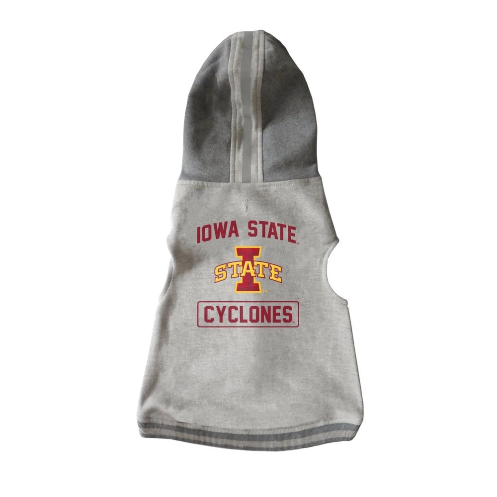 Littlearth NCAA Iowa State Cyclones Pet Hooded Crewneck, Team Color, X-Small