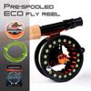 M MAXIMUMCATCH Maxcatch ECO Pre-Loaded Fly Fishing Reel Aluminum Body with Fly Line, Backing, Leader(3/4wt 5/6wt 7/8wt) (Black ECO Reel with Line, 5/6 wt) view 3