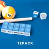 GSE Games & Sports Expert 12-Pack Billiard/Pool Cue Chalks, Billiard Pool Table Accessories for Home/Tournament Use (Blue) view 3