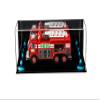 Better Display Cases Versatile Clear Acrylic Trucks, Trains and Rockets Display Case - Large Rectangle Box with Mirror Case, Light Blue Risers, Black Base and Wall Mount 17" x 6" x 7" (A019/V46) view 1