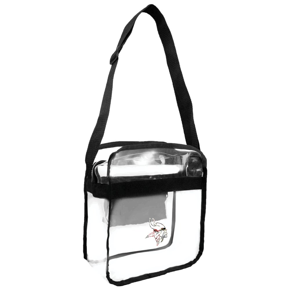 Littlearth NFL Carolina Panthers Clear Crossbody Carryall, Team Color, 12" x 12" x 6"