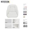 Seamander Pontoon Captains Bucket Boat Seat, 19.7H x 22.2L x 21.7D inches, Injection Molded Plastic Frame, Plush Foam Padding, Marine Grade Vinyl, 5x5 or 5x12 inch Mounting Pattern view 2