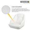 Seamander Pontoon Captains Bucket Boat Seat, 19.7H x 22.2L x 21.7D inches, Injection Molded Plastic Frame, Plush Foam Padding, Marine Grade Vinyl, 5x5 or 5x12 inch Mounting Pattern view 3