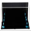 Better Display Cases Acrylic Double Mini - Miniature (not Full Size) Football Helmet or Mini Goalie Mask Display Case with Mirror Case, Black Risers and Black Base (A019-BR) view 4