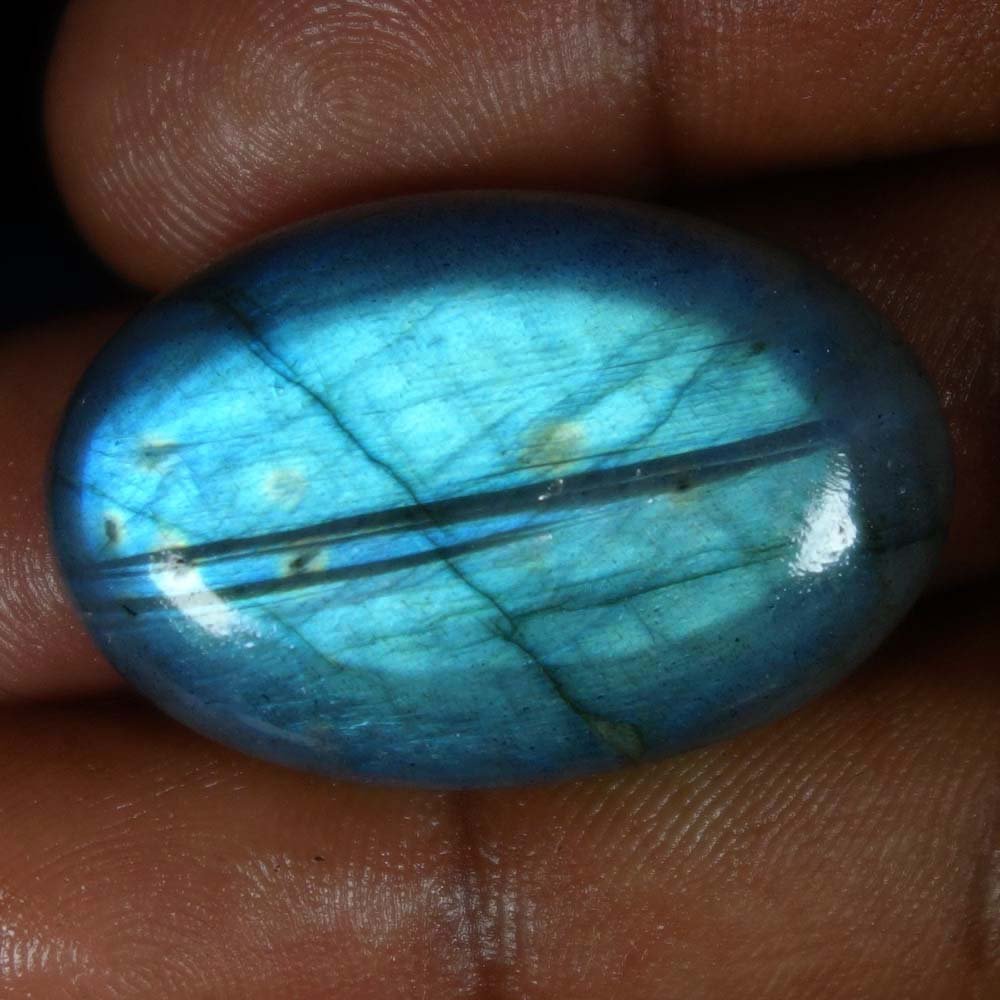 AAA Labradorite Labradorite Loose Labradorite cabs Labradorite Oval Labradorite cab Labradorite Purple cabochon50.45Cts 100% Natural AA+Blue Labradorite Oval Cabochon Quality Loose Gemstones