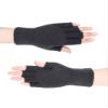 SATINIOR 2 Pair Unisex Half Finger Gloves Winter Stretchy Knit Fingerless Gloves in Common Size view 3