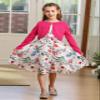 Bonny Billy Girls' Long Sleeve Knit Bolero Cardigans Jacket Cover Up Sweater 7-8 Years Hot Pink view 2
