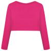 Bonny Billy Girls' Long Sleeve Knit Bolero Cardigans Jacket Cover Up Sweater 7-8 Years Hot Pink view 3