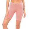 Sexy Basics Womens 3 Pack Sheer & Sexy Cotton Spandex Boyshort Yoga Bike Shorts (Small -5, 3 Pack -PEACH) view 2