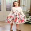 Bonny Billy Girls' Long Sleeve Knit Bolero Cardigans Jacket Cover Up Sweater 7-8 Years Off White view 2