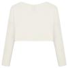 Bonny Billy Girls' Long Sleeve Knit Bolero Cardigans Jacket Cover Up Sweater 7-8 Years Off White view 3